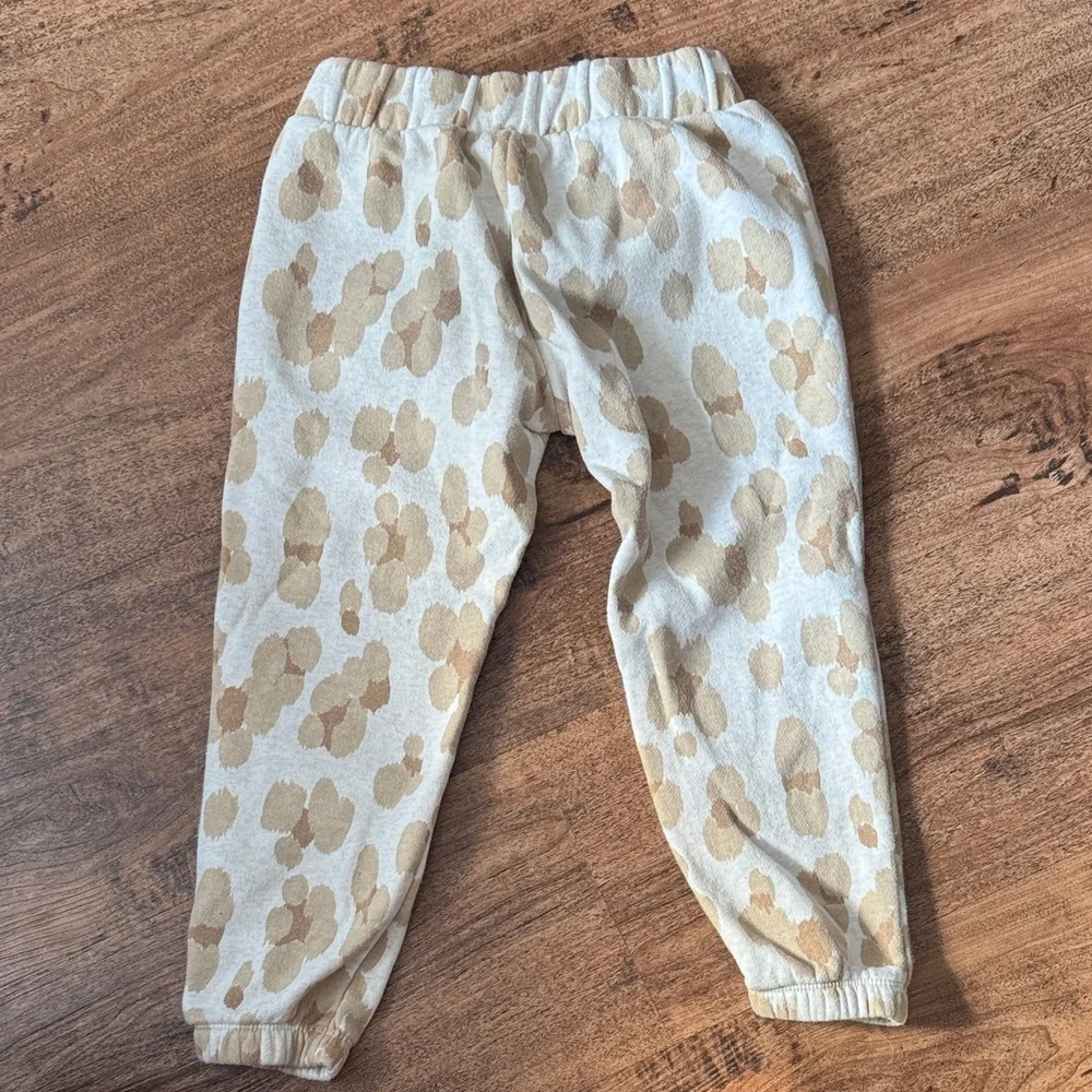 Kids Tan Polka Dot Joggers size XS
